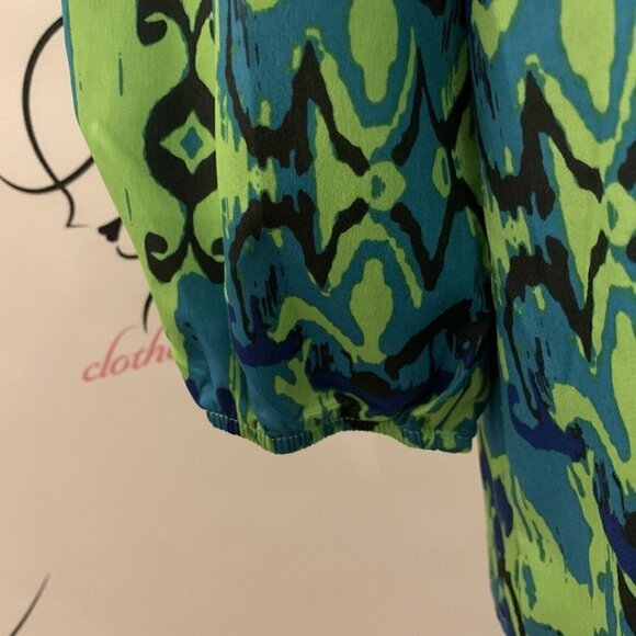 PEACHES N CREAM. Size Small. Button Back 3/4 Sleeve Lightweight Top. B48 - Picture 3 of 7